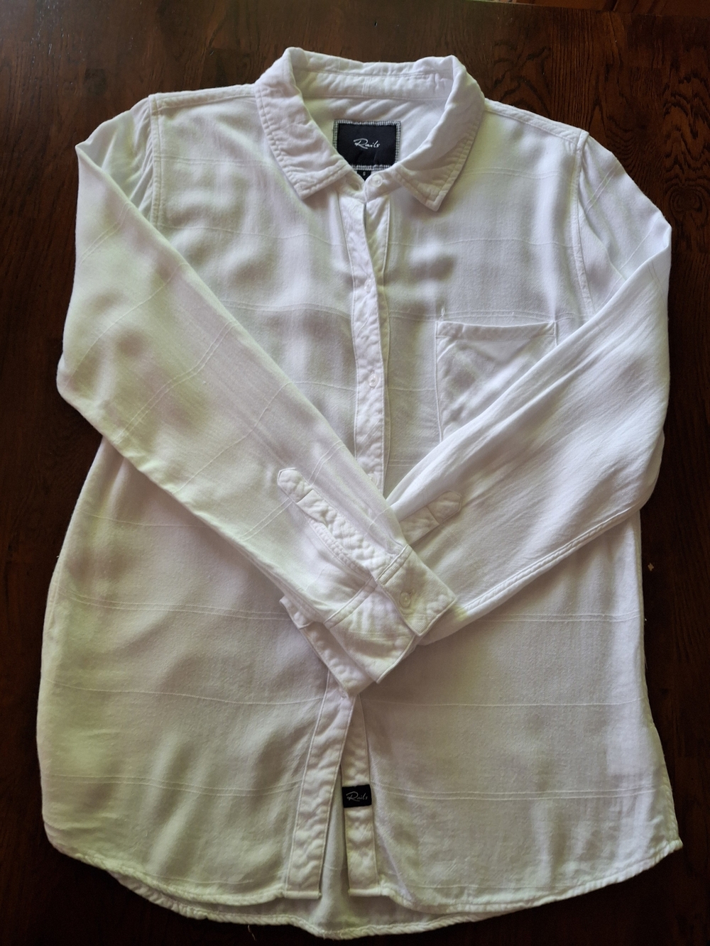 Rails White Button-Up Shirt